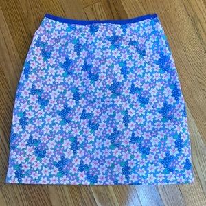 Lilly Pulitzer floral print skirt size 8
